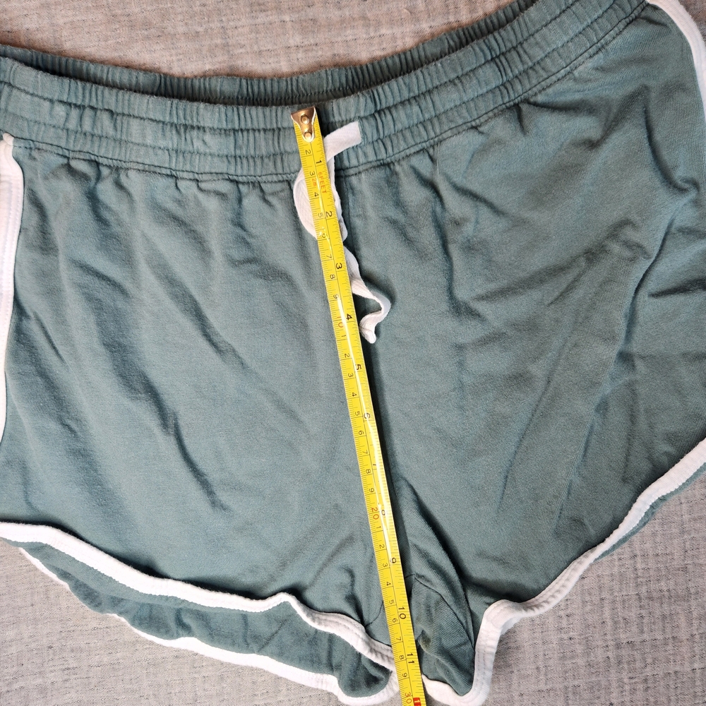 Aeropostale Tomboy retro short MWomen's Teal Shorts with White Trim loungewear - Picture 7 of 12